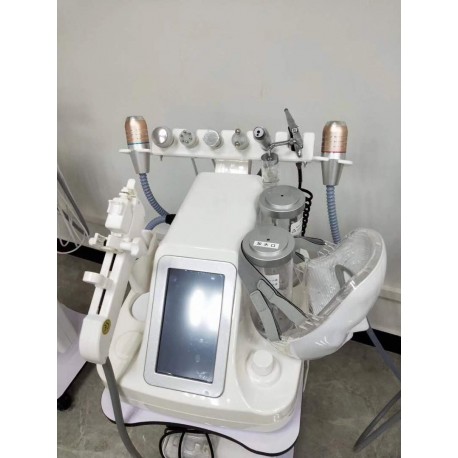 HIDRODERMOABRASION 9EN1 + ULTRASONIDO+ RF +MARTILLO FRIO +GALVANICA +OXYGEN +PISTOLA DE MESOTERAPIA +MASCARA DE LEDS + HIFU VMAX