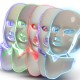 mascara de leds con cuello 7 colores para cromoterapia