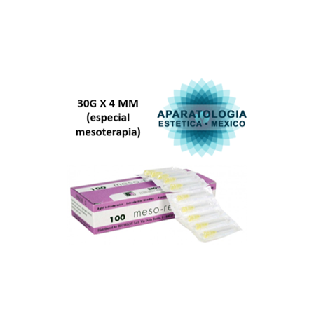 30G X 4 MM (especial mesoterapia)