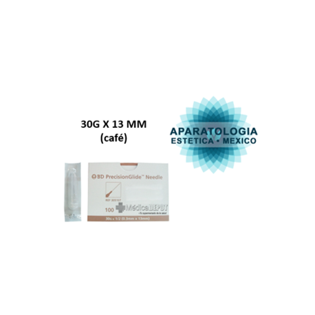 30G X 13 MM (café)