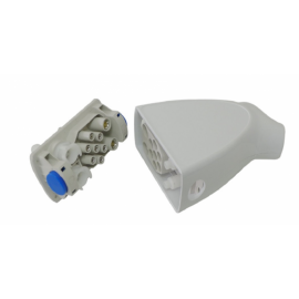 Conector de pieza de mano, conector triangular modelo F, 6-7 pines