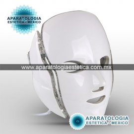 mascara de leds con cuello 7 colores para cromoterapia