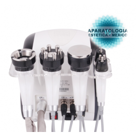 CAVITACIÓN +RADIOFRECUENCIA /SEXTUPOLAR (cuerpo) /TRIPOLAR (rostro) /BIPOLAR(ojos)+ c/LED + VACUMM/RF/LED