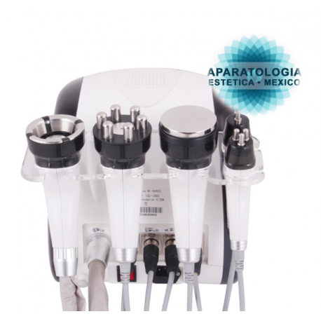 CAVITACIÓN +RADIOFRECUENCIA /SEXTUPOLAR (cuerpo) /TRIPOLAR (rostro) /BIPOLAR(ojos)+ c/LED + VACUMM/RF/LED