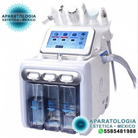 HIDRODERMOABRASION 7EN1+ SKIN SCRUBBER+ ULTRASONIDO 1MHZ+ RADIOFRECUENCIA+ MARTILLO FRIO+ BIO GALVANICA+ OXYGEN+ MASCARA DE LEDS