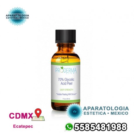 Exfoliación con ácido glicólico al 70% (30 ml)