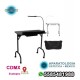 Mesa de manicura portátil con lámpara LED