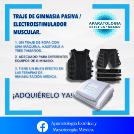 TRAJE DE GIMNASIA PASIVA / ELECTROESTIMULADOR MUSCULAR