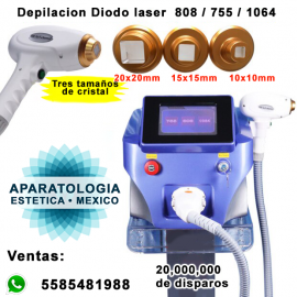 Laser diodo 808nm tres longitudes de onda +755nm+808nm+1064nm para fotorejuvenecimiento y depilación láser sin dolor